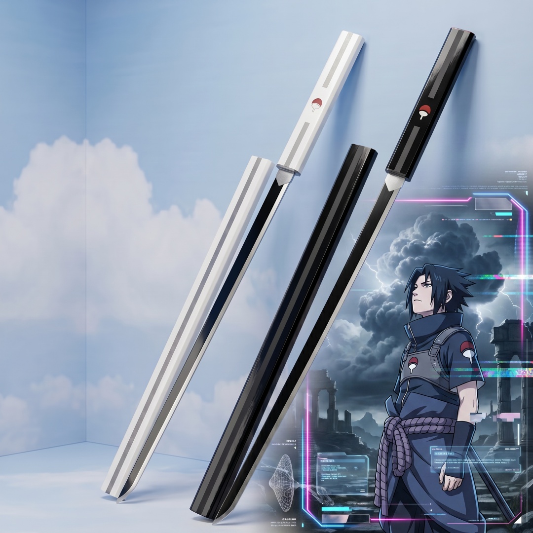 Cosplay Prop Dagger - 35.4inch Naruto Uchiha Sasuke Katana Anime