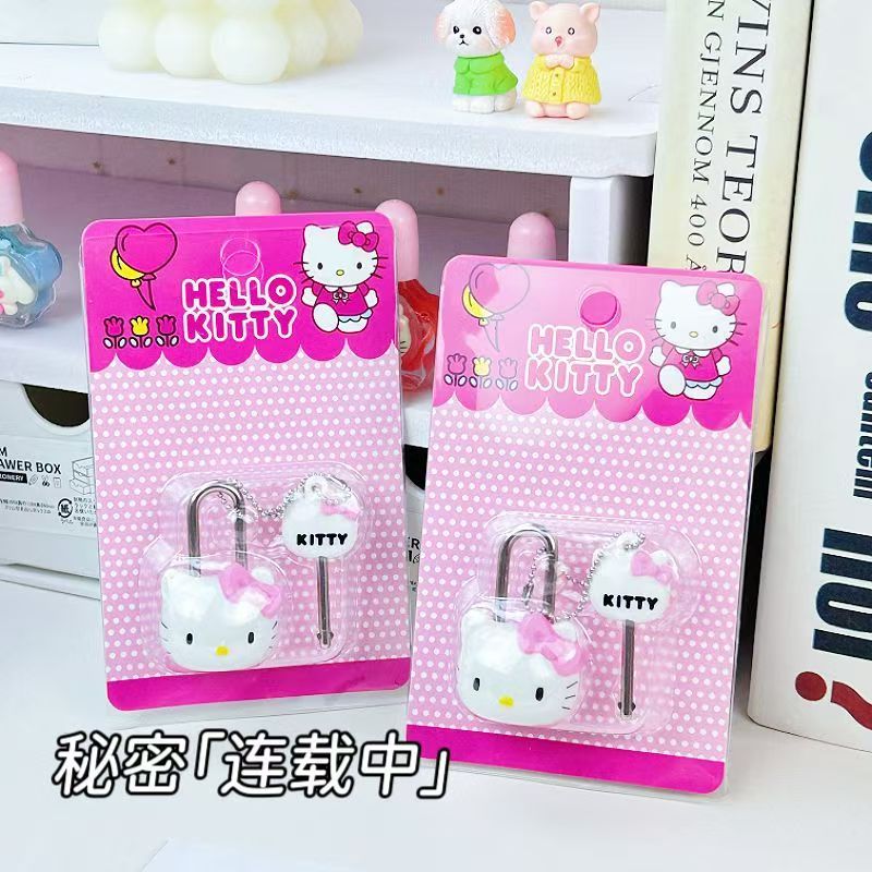 Cosplay Floating Prop - Sanrio HelloKitty Cartoon Padlock Kawaii Girl