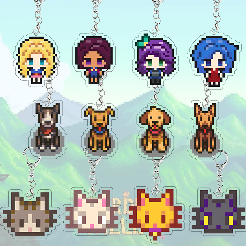 Cosplay Floating Prop - Stardew Valley Acrylic Keychain Haley Emily