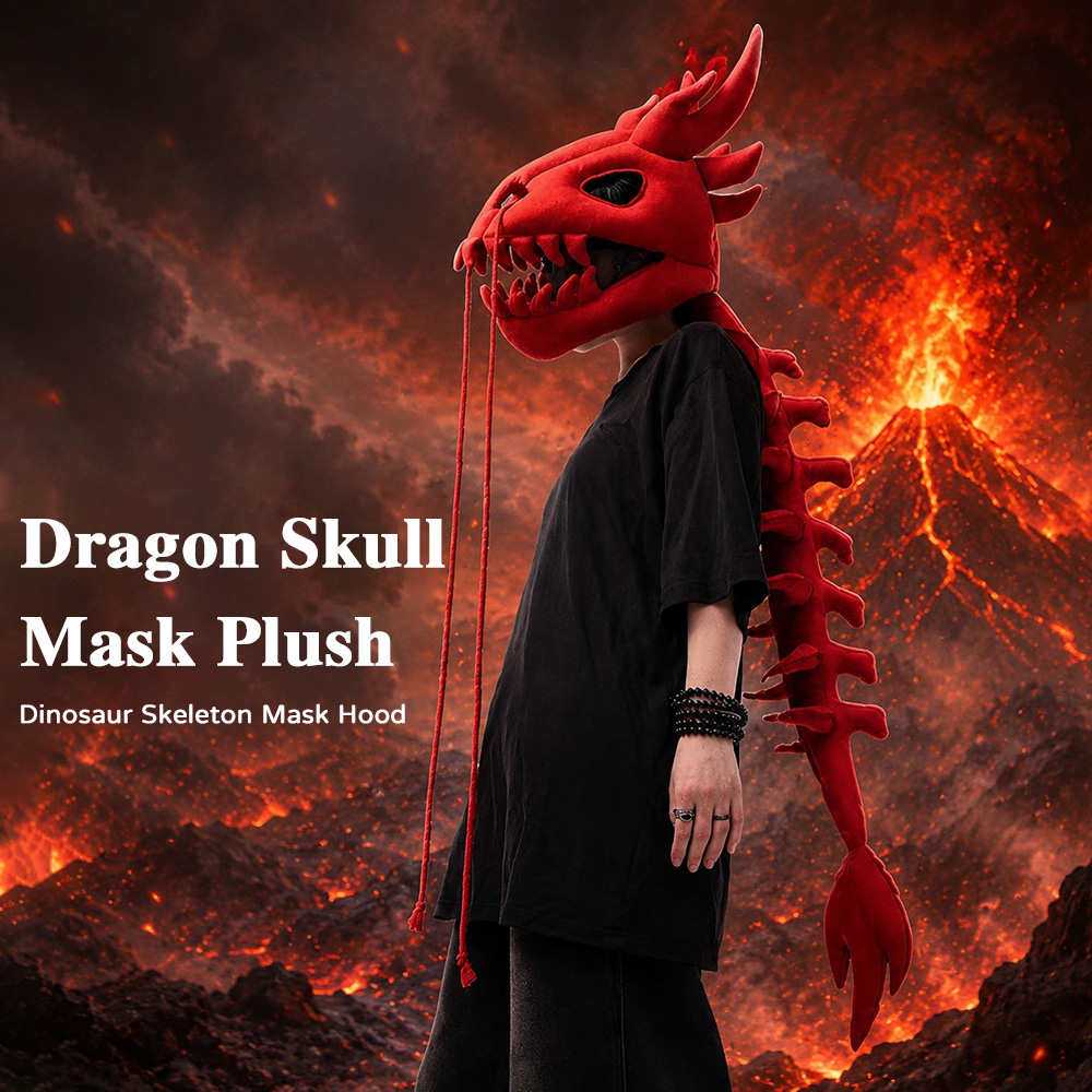 Dinosaur Skeleton Plush Headge - Easy Cosplay Prop review and price
