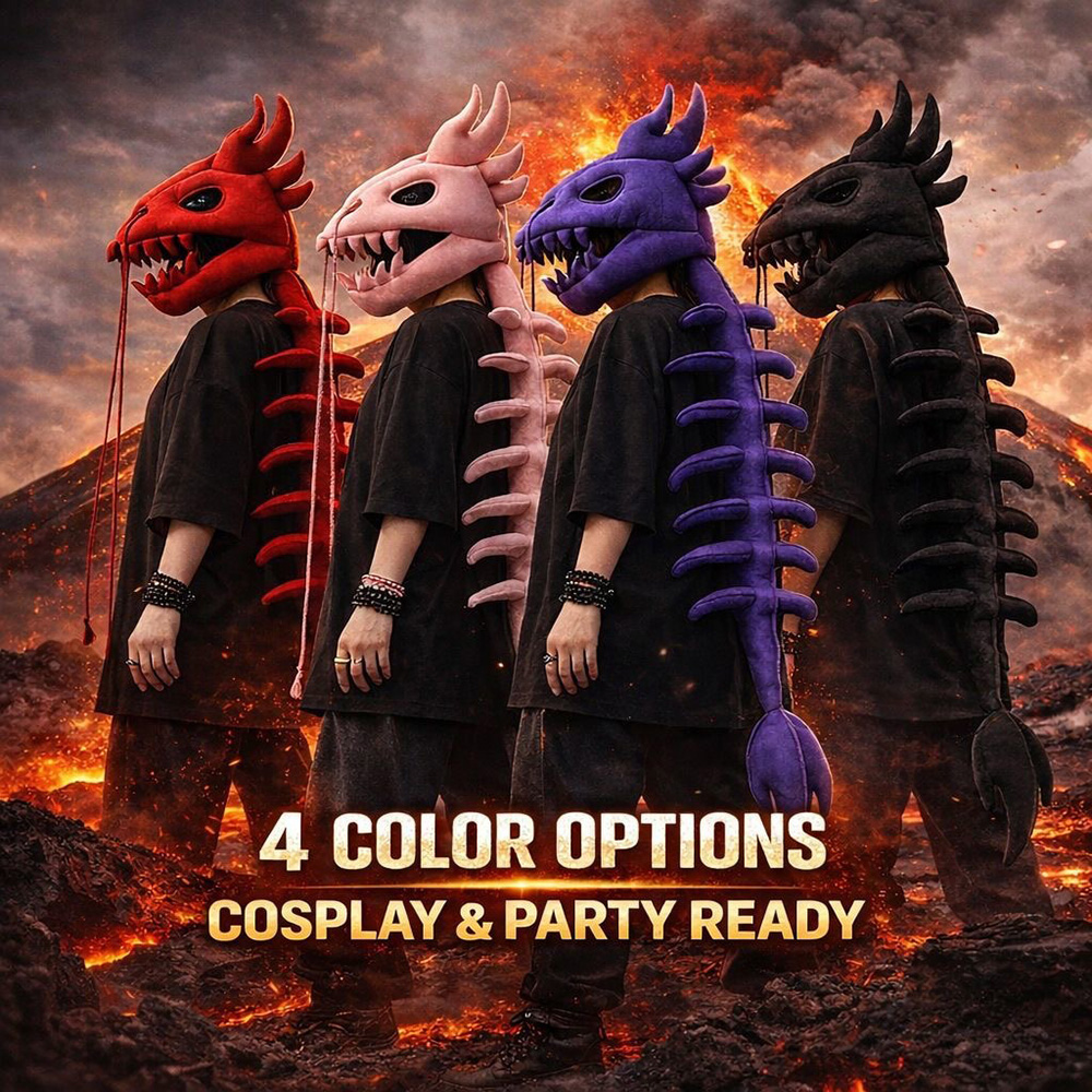 Dinosaur Skeleton Plush Headge - Easy Cosplay Prop review and price