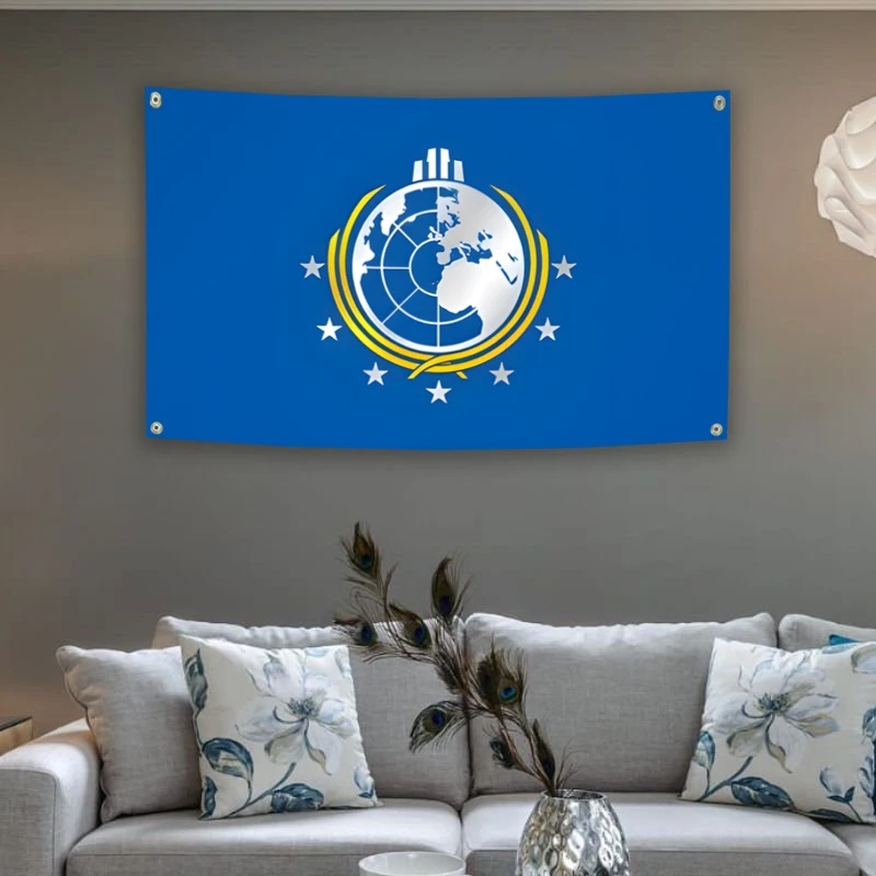 Super Earth Flag Helldivers 3x - Fallout Cosplay Prop review and price