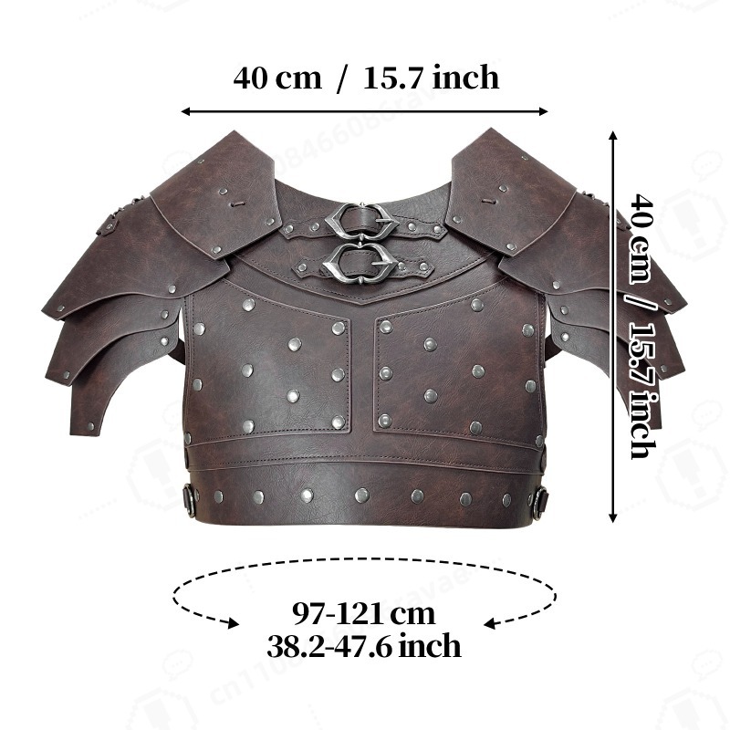 Medieval Studded Shoulder Ches - Prop For Cosplay review and price