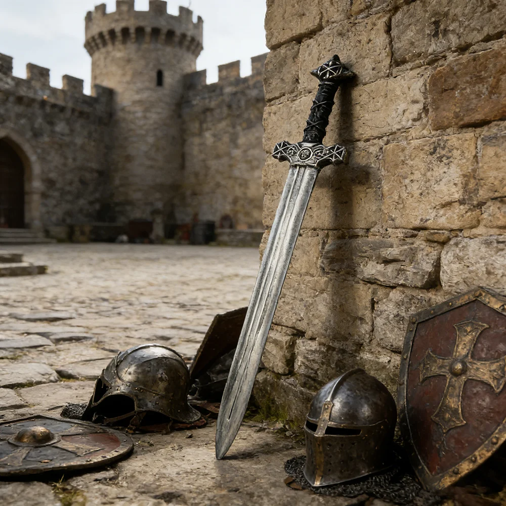 60cm Medieval Knight Sword Ret - Cosplay Prop Dagger review and price