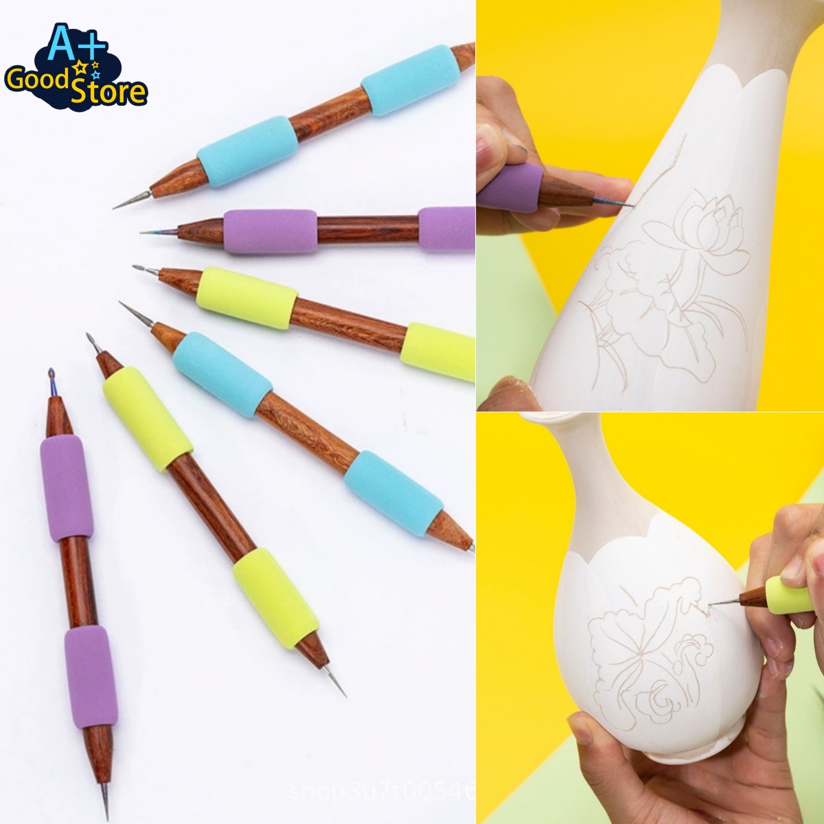 Double Headed Diamond Tip Pott - Foam Clay Sculpt review and price