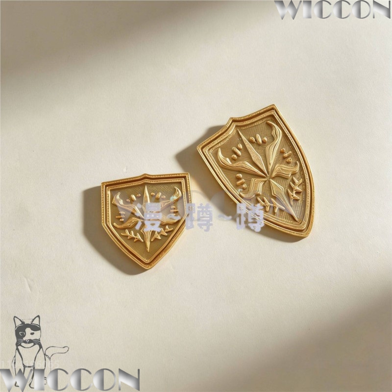 Golden school emblem tsukinomo - Cosplay Prop 3D Print review and price