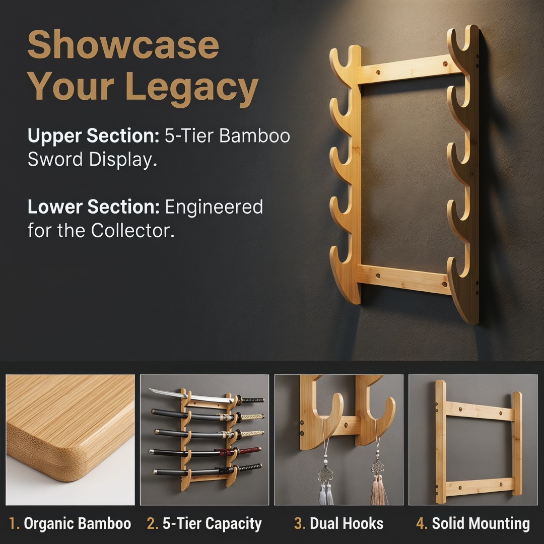 8-Layers Wall Sword Storage Sh - Cosplay Prop Dagger review and price