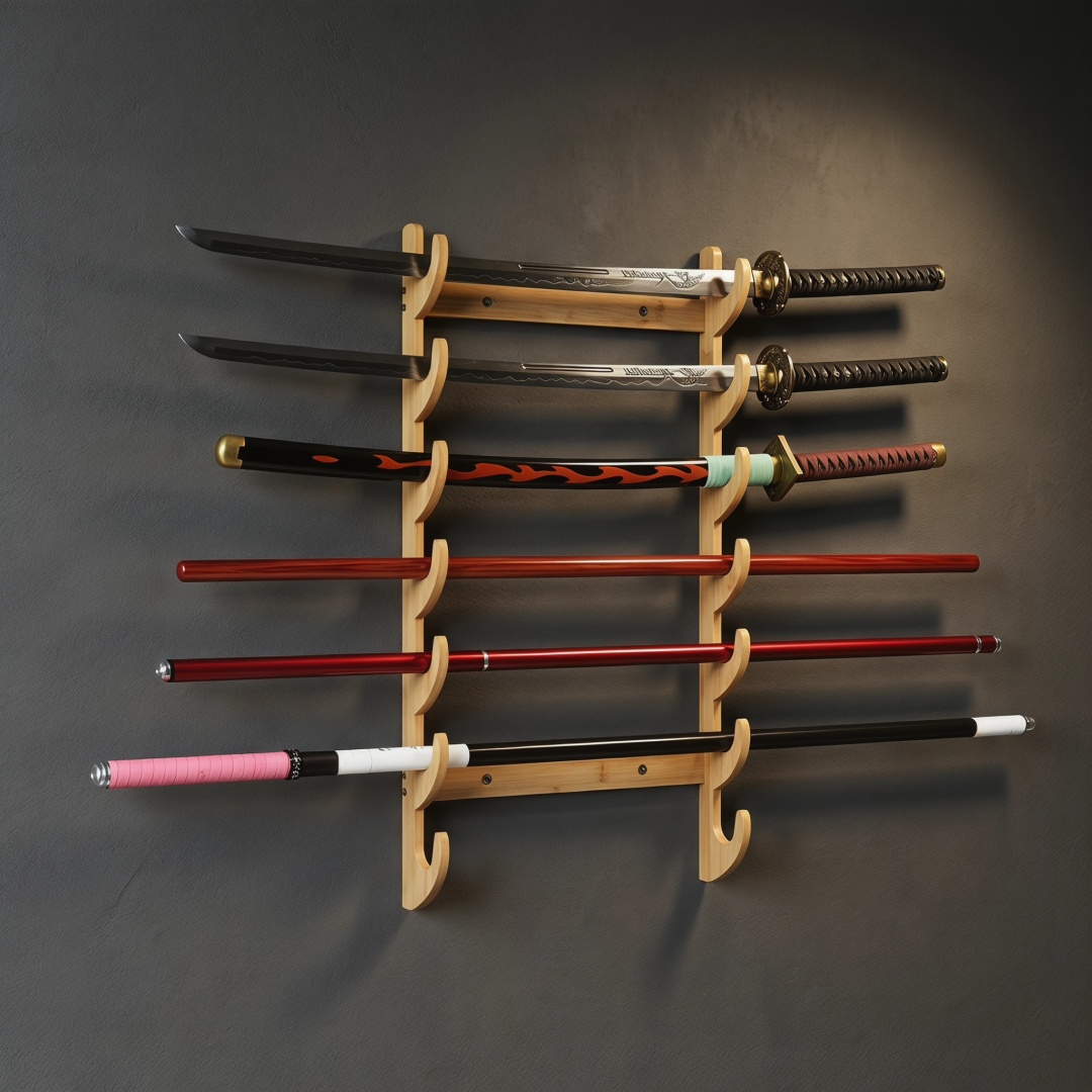 8-Layers Wall Sword Storage Sh - Cosplay Prop Dagger review and price