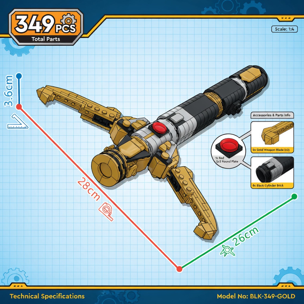 Sci-Fi Energy Sword Hilt MOC B - Cosplay Prop Building review and price