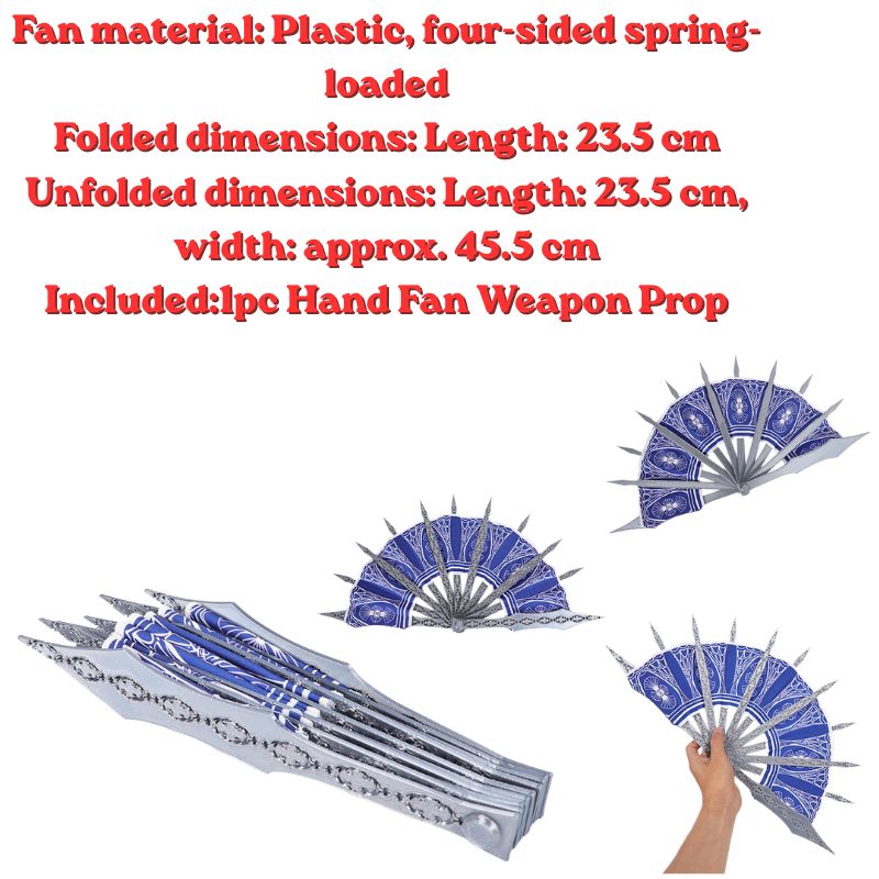 Anime Kitana Cosplay MK Blue H - Cosplay Prop Blueprints review and price